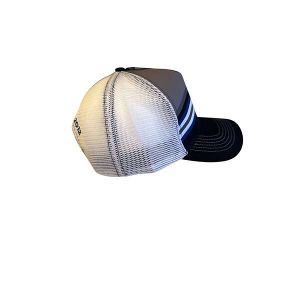 Fords Garage Trucker Hat One Size Polyester Snapback Blue & White - Picture 4 of 6